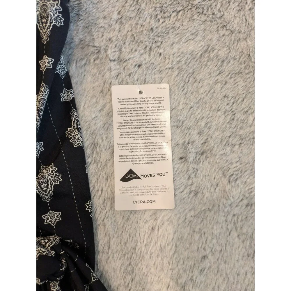 Land's End UPF 50 Sweetheart One-Piece Swim Dress Sz‎ 10 Chlorine Resistnt